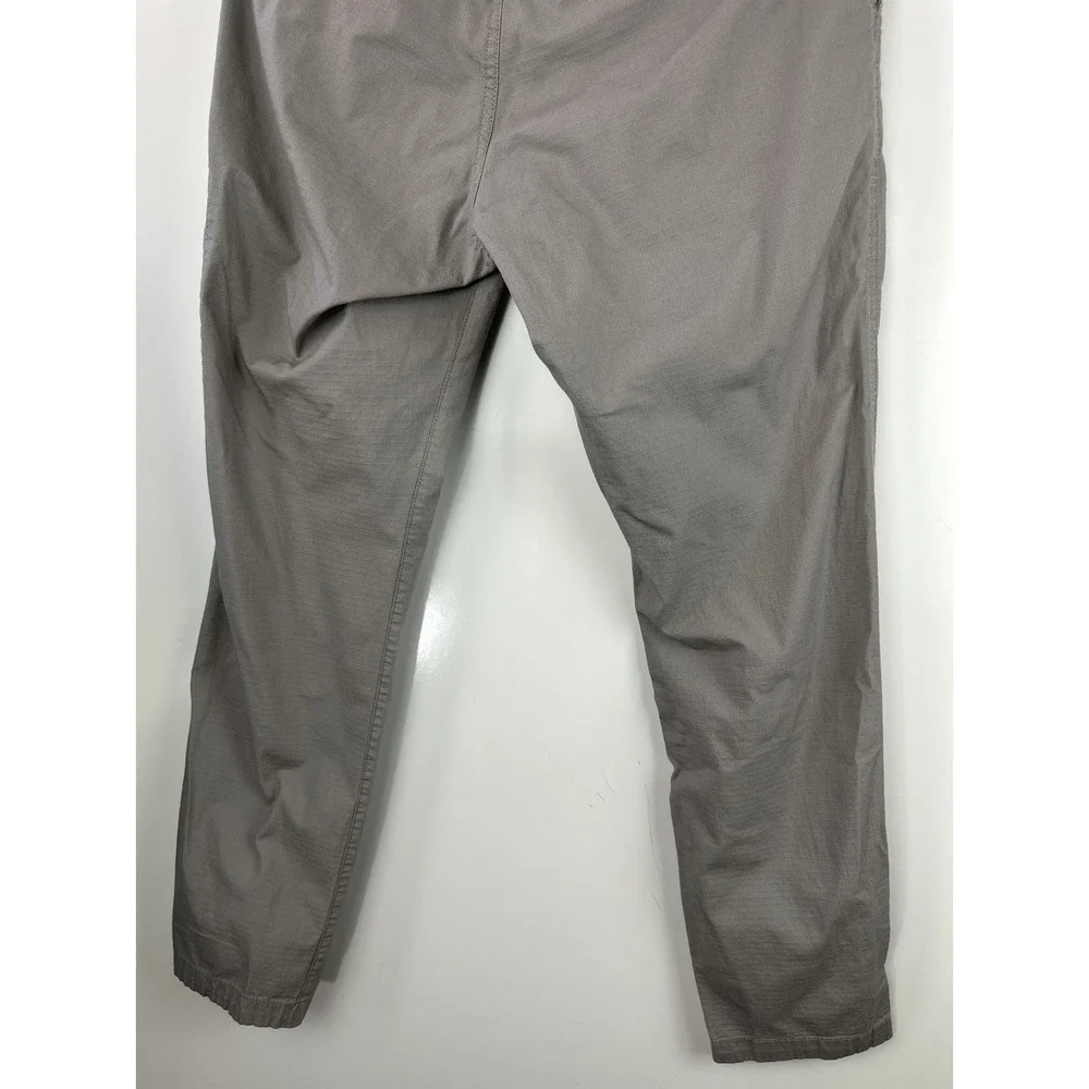 Vuori Climber Ripstop Pants Drawstring Stretch Elastic Waist Gray Tan Small - Picture 12 of 13